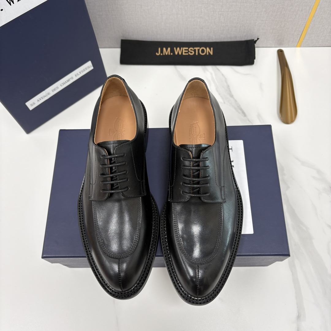 💋💍J.M.Westo*n 威士-顿 男士德比鞋正装鞋皮鞋 法国顶级皮鞋品牌 以简约线条勾勒出法式优雅的