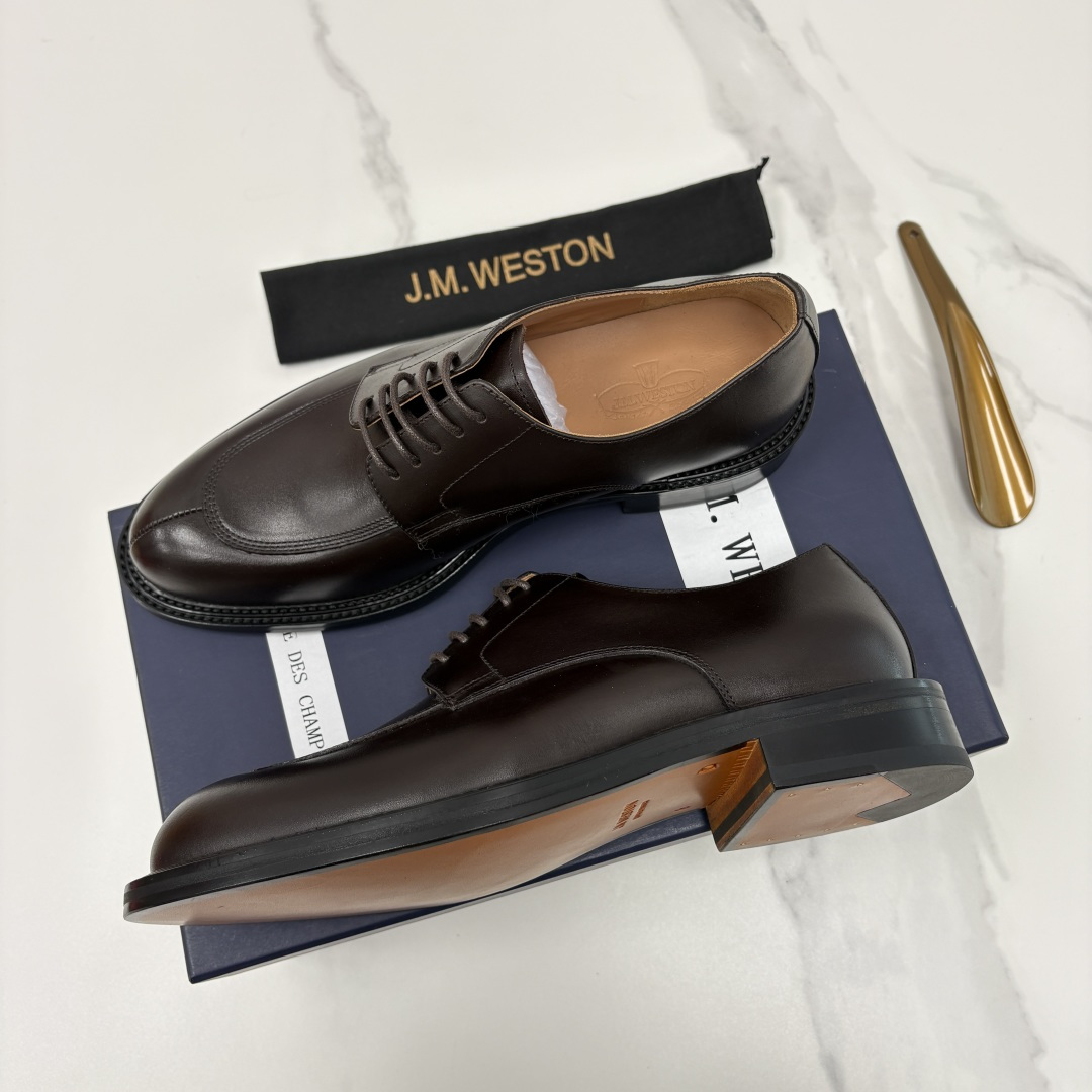 💋💍J.M.Westo*n 威士-顿 男士德比鞋正装鞋皮鞋 法国顶级皮鞋品牌 以简约线条勾勒出法式优雅的