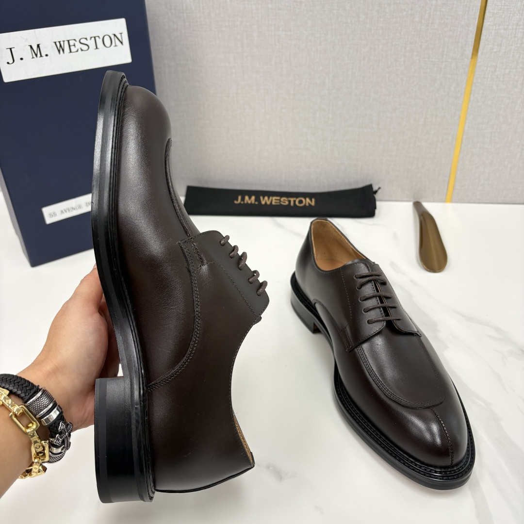 💋💍J.M.Westo*n 威士-顿 男士德比鞋正装鞋皮鞋 法国顶级皮鞋品牌 以简约线条勾勒出法式优雅的