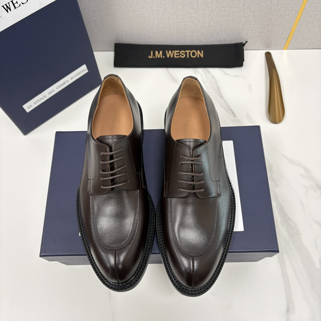 💋💍J.M.Westo*n 威士-顿 男士德比鞋正装鞋皮鞋 法国顶级皮鞋品牌 以简约线条勾勒出法式优雅的