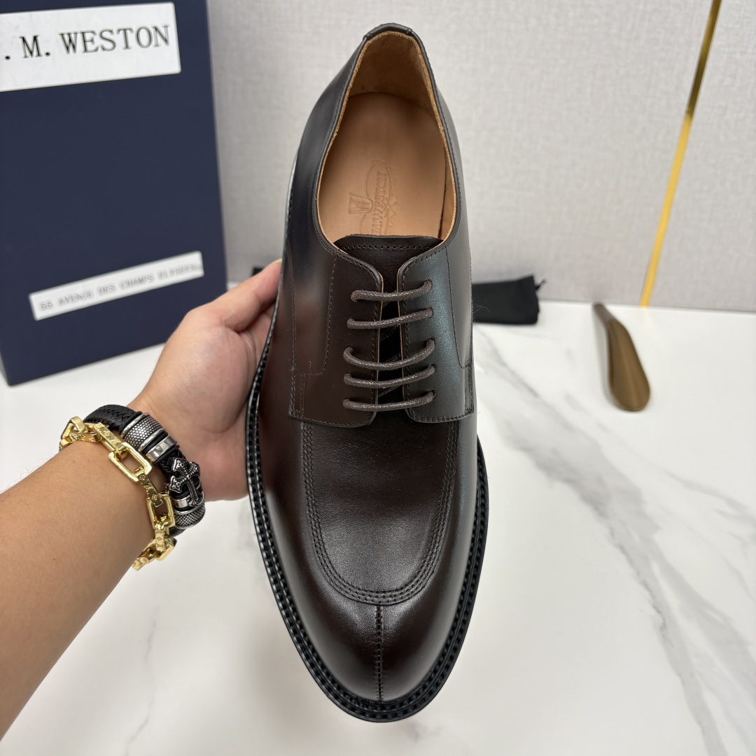 💋💍J.M.Westo*n 威士-顿 男士德比鞋正装鞋皮鞋 法国顶级皮鞋品牌 以简约线条勾勒出法式优雅的
