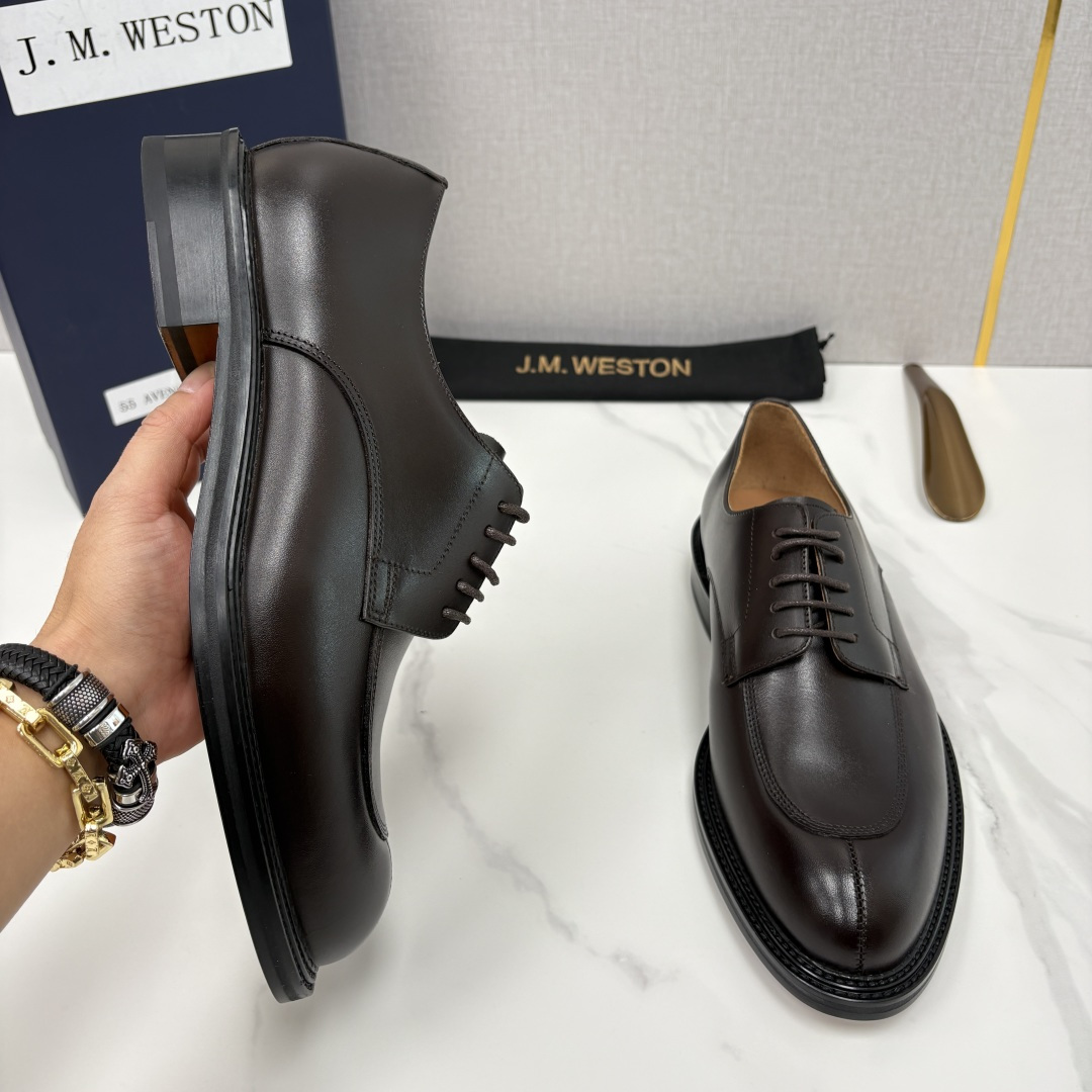 💋💍J.M.Westo*n 威士-顿 男士德比鞋正装鞋皮鞋 法国顶级皮鞋品牌 以简约线条勾勒出法式优雅的