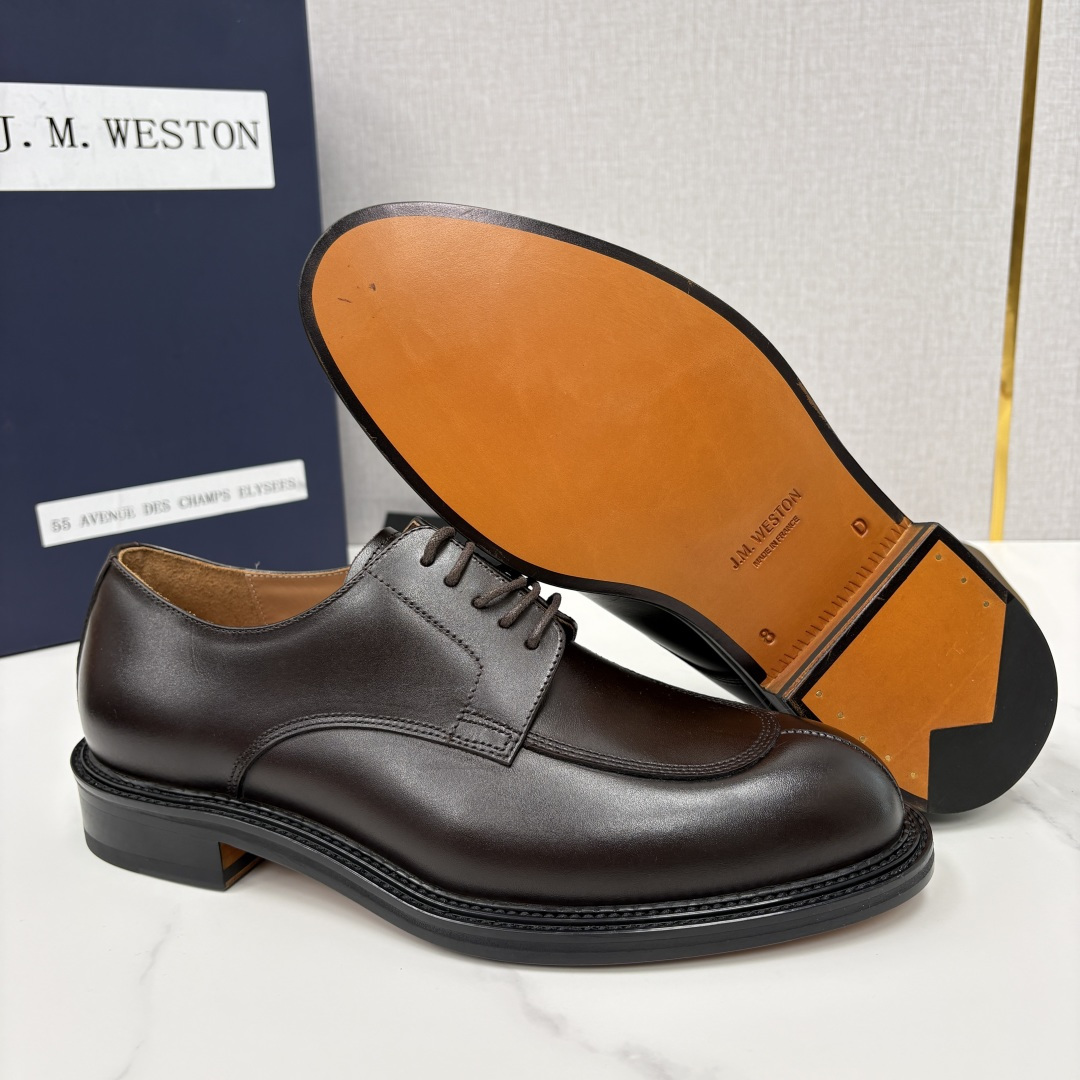 💋💍J.M.Westo*n 威士-顿 男士德比鞋正装鞋皮鞋 法国顶级皮鞋品牌 以简约线条勾勒出法式优雅的