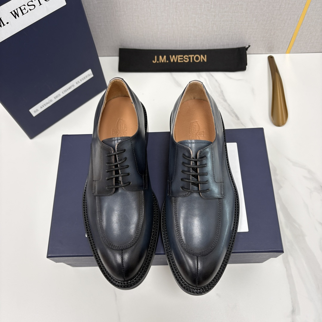 💋💍J.M.Westo*n 威士-顿 男士德比鞋正装鞋皮鞋 法国顶级皮鞋品牌 以简约线条勾勒出法式优雅的