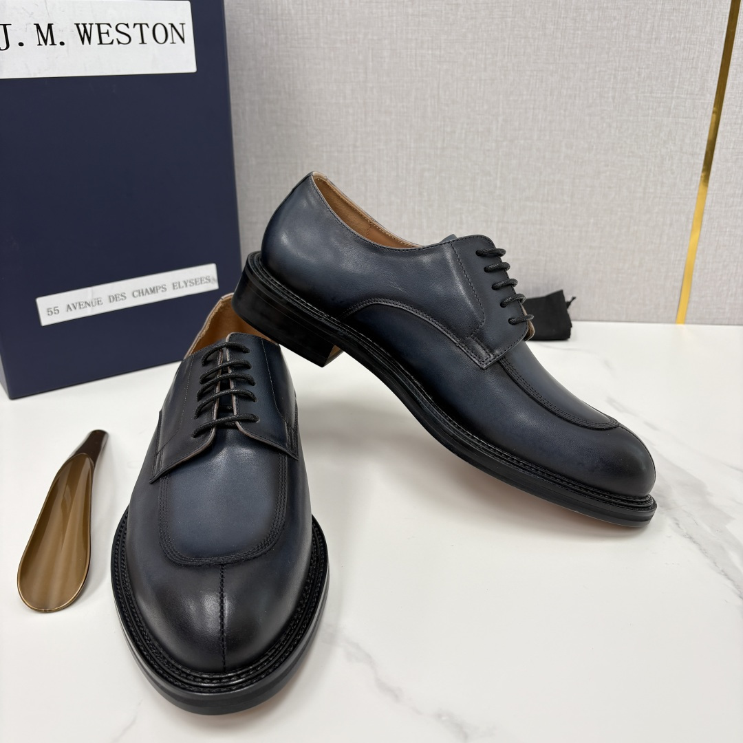 💋💍J.M.Westo*n 威士-顿 男士德比鞋正装鞋皮鞋 法国顶级皮鞋品牌 以简约线条勾勒出法式优雅的