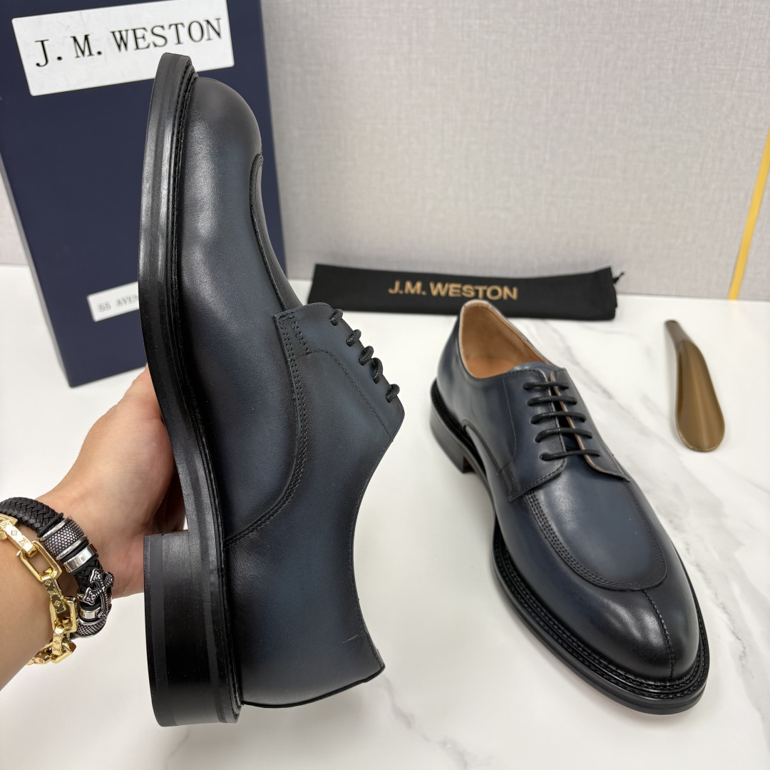 💋💍J.M.Westo*n 威士-顿 男士德比鞋正装鞋皮鞋 法国顶级皮鞋品牌 以简约线条勾勒出法式优雅的