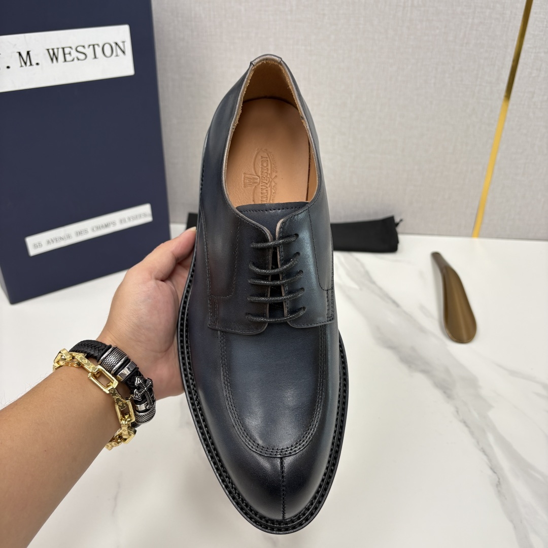 💋💍J.M.Westo*n 威士-顿 男士德比鞋正装鞋皮鞋 法国顶级皮鞋品牌 以简约线条勾勒出法式优雅的