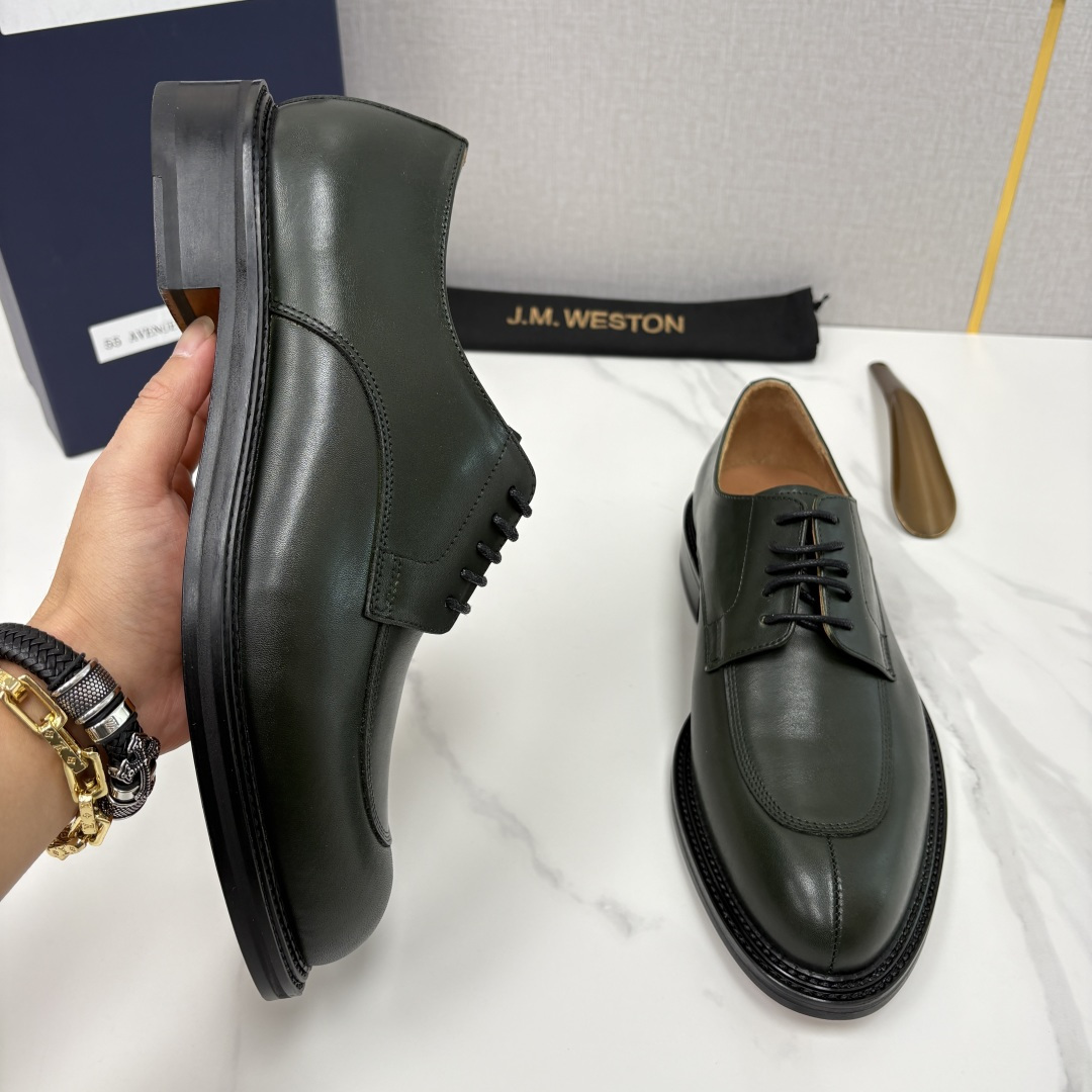 💋💍J.M.Westo*n 威士-顿 男士德比鞋正装鞋皮鞋 法国顶级皮鞋品牌 以简约线条勾勒出法式优雅的