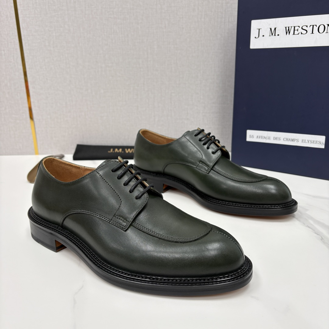 💋💍J.M.Westo*n 威士-顿 男士德比鞋正装鞋皮鞋 法国顶级皮鞋品牌 以简约线条勾勒出法式优雅的