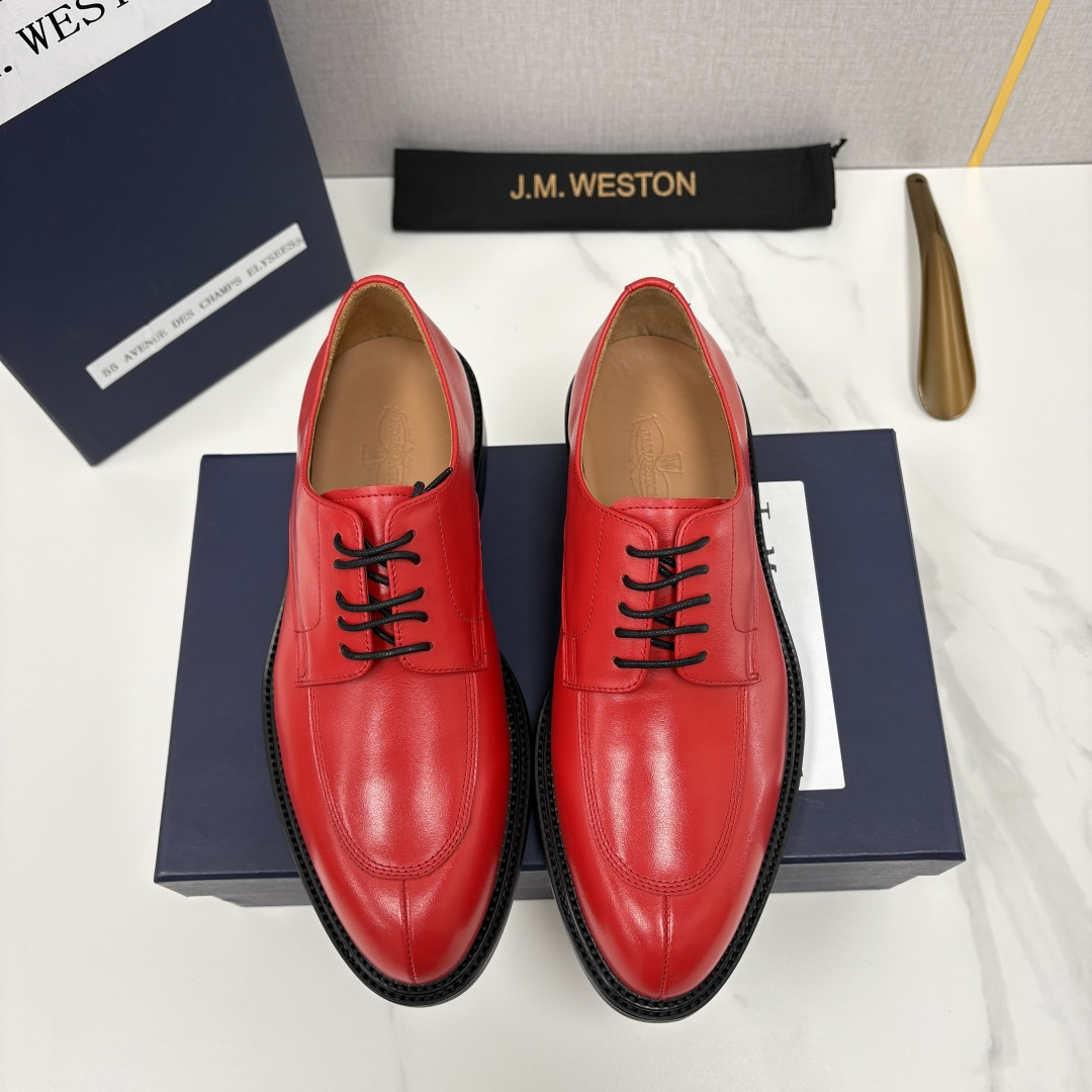 💋💍J.M.Westo*n 威士-顿 男士德比鞋正装鞋皮鞋 法国顶级皮鞋品牌 以简约线条勾勒出法式优雅的