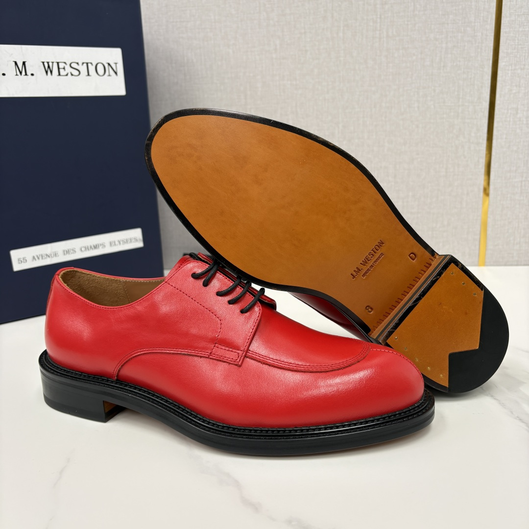 💋💍J.M.Westo*n 威士-顿 男士德比鞋正装鞋皮鞋 法国顶级皮鞋品牌 以简约线条勾勒出法式优雅的