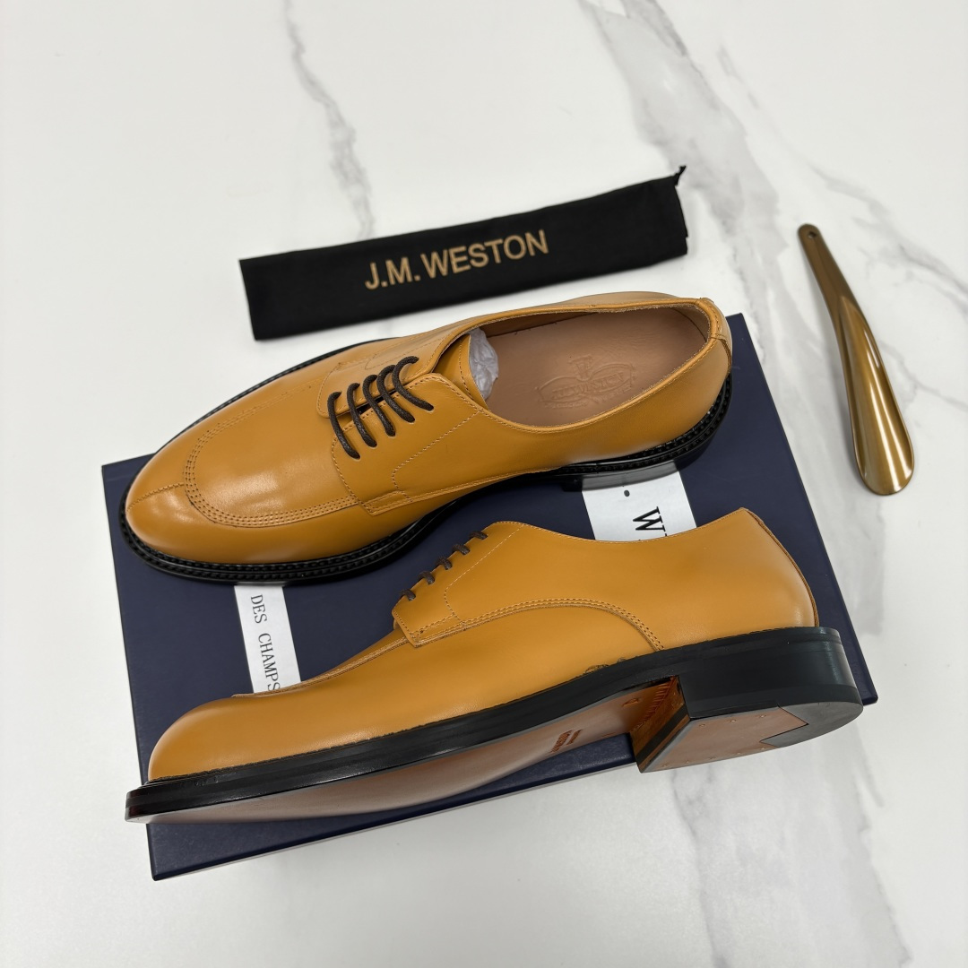 💋💍J.M.Westo*n 威士-顿 男士德比鞋正装鞋皮鞋 法国顶级皮鞋品牌 以简约线条勾勒出法式优雅的