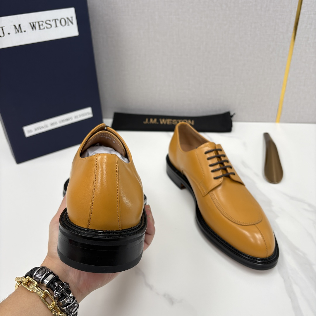 💋💍J.M.Westo*n 威士-顿 男士德比鞋正装鞋皮鞋 法国顶级皮鞋品牌 以简约线条勾勒出法式优雅的
