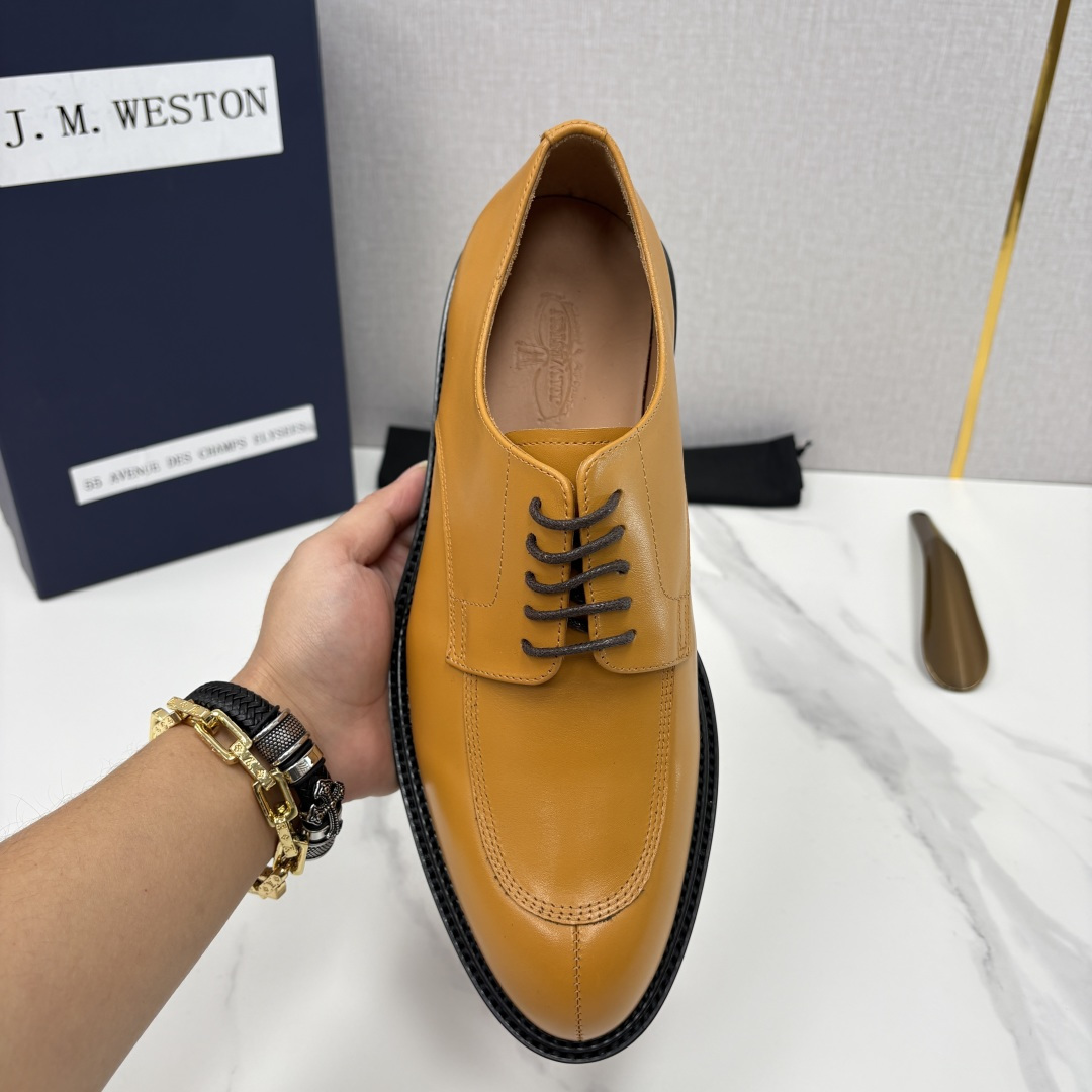 💋💍J.M.Westo*n 威士-顿 男士德比鞋正装鞋皮鞋 法国顶级皮鞋品牌 以简约线条勾勒出法式优雅的