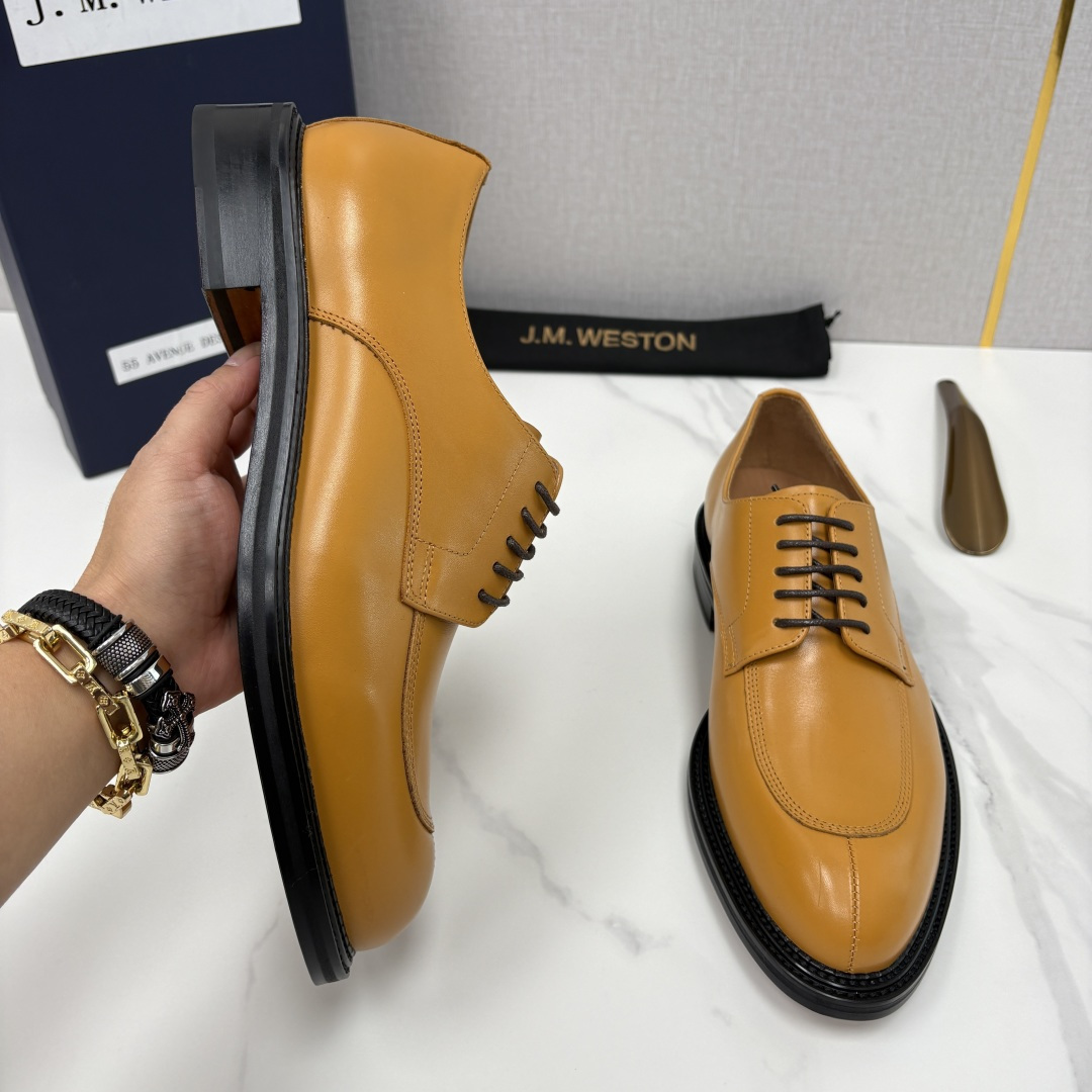 💋💍J.M.Westo*n 威士-顿 男士德比鞋正装鞋皮鞋 法国顶级皮鞋品牌 以简约线条勾勒出法式优雅的