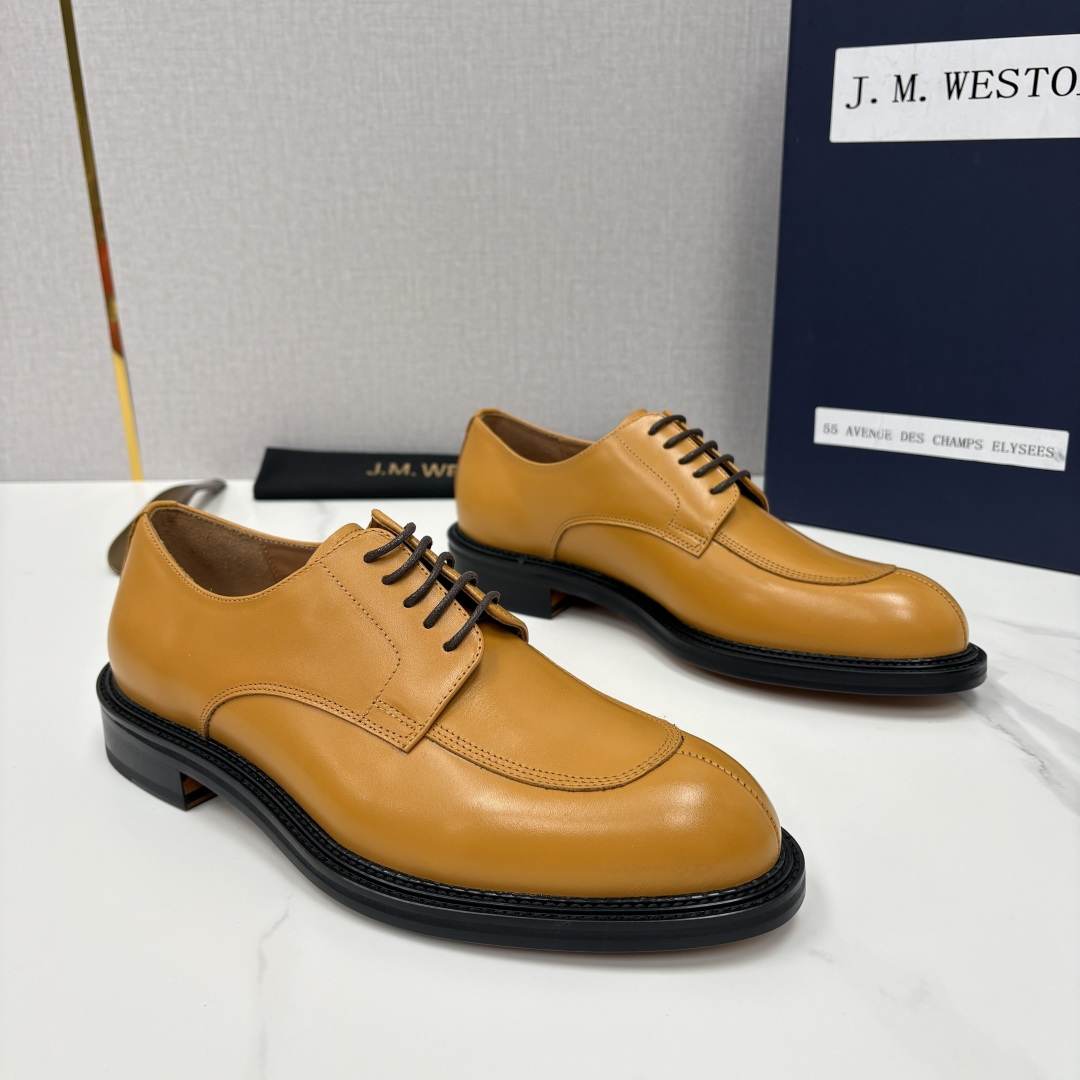 💋💍J.M.Westo*n 威士-顿 男士德比鞋正装鞋皮鞋 法国顶级皮鞋品牌 以简约线条勾勒出法式优雅的