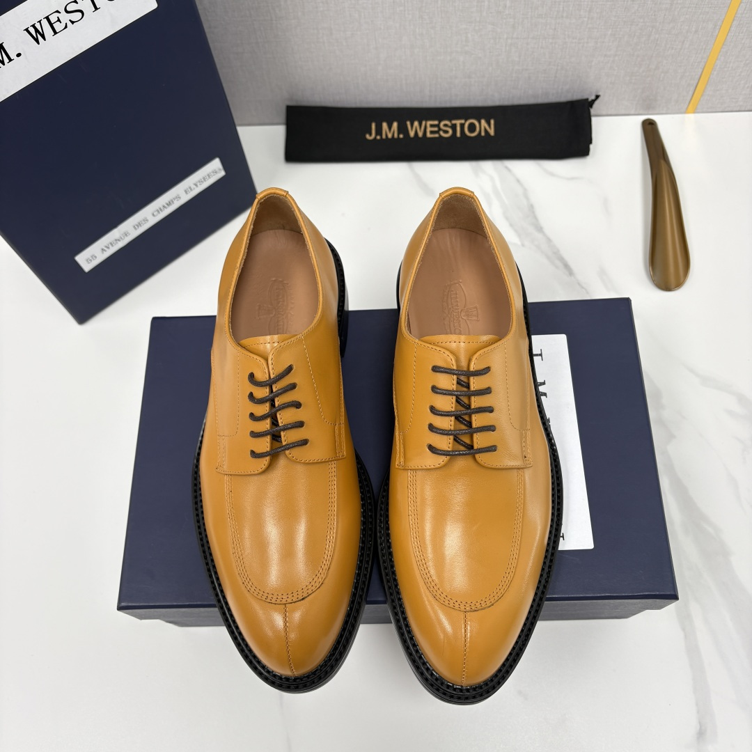 💋💍J.M.Westo*n 威士-顿 男士德比鞋正装鞋皮鞋 法国顶级皮鞋品牌 以简约线条勾勒出法式优雅的