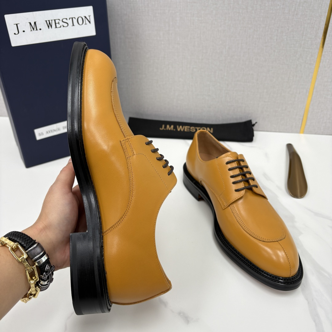 💋💍J.M.Westo*n 威士-顿 男士德比鞋正装鞋皮鞋 法国顶级皮鞋品牌 以简约线条勾勒出法式优雅的
