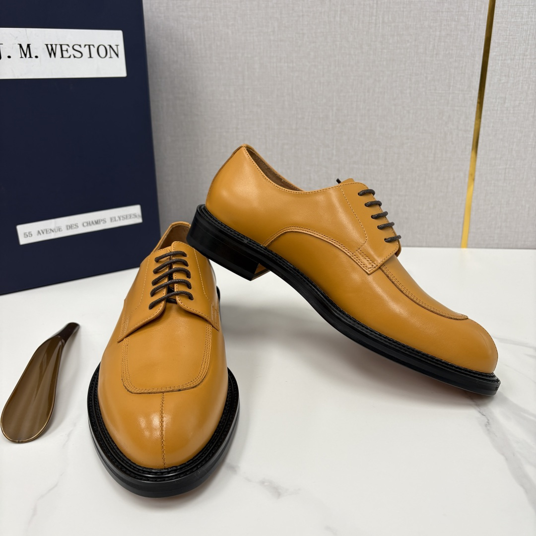 💋💍J.M.Westo*n 威士-顿 男士德比鞋正装鞋皮鞋 法国顶级皮鞋品牌 以简约线条勾勒出法式优雅的