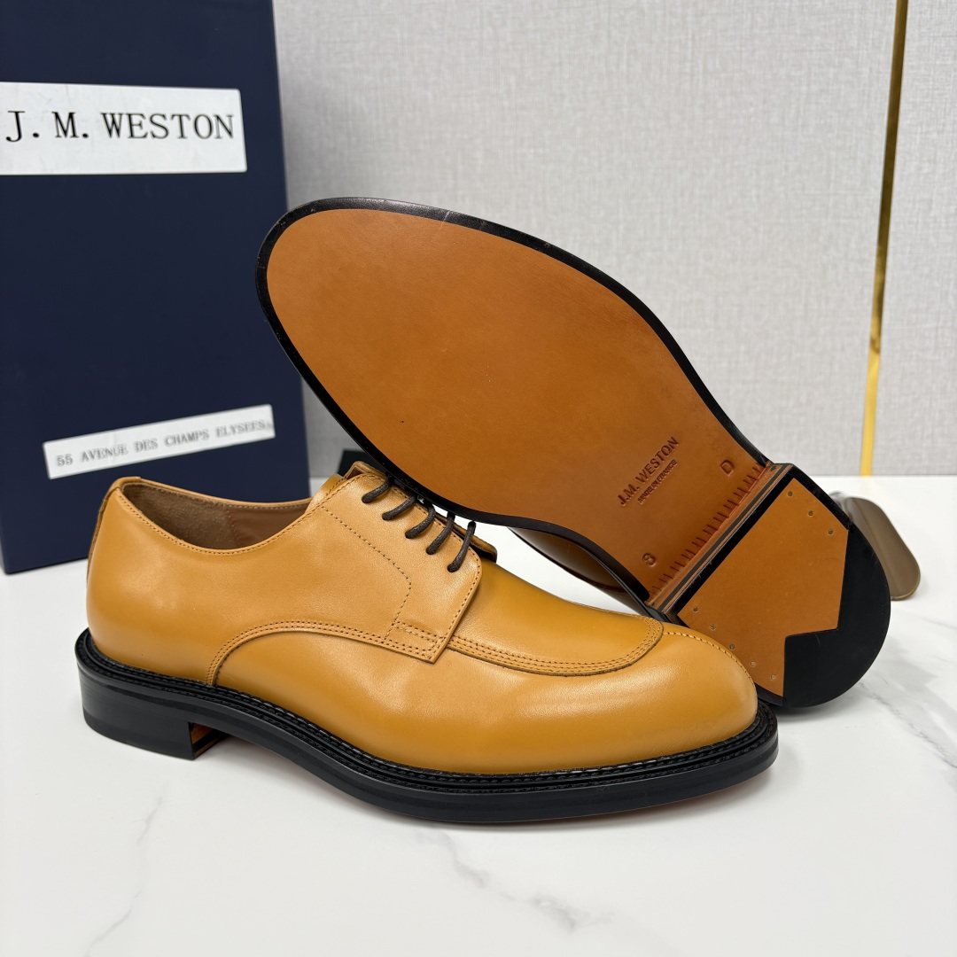 💋💍J.M.Westo*n 威士-顿 男士德比鞋正装鞋皮鞋 法国顶级皮鞋品牌 以简约线条勾勒出法式优雅的