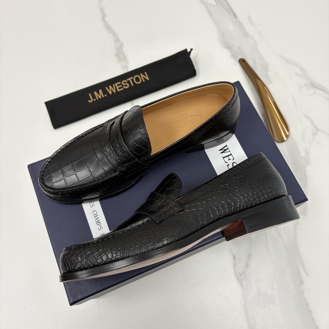 💋💍J.M.Westo*n 威士-顿 品牌经典 180 系列乐福鞋皮鞋 法国顶级皮鞋品牌 威士-顿皮鞋品