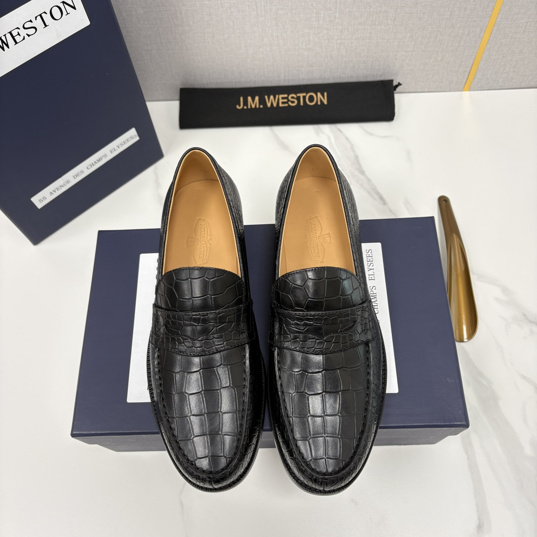 💋💍J.M.Westo*n 威士-顿 品牌经典 180 系列乐福鞋皮鞋 法国顶级皮鞋品牌 威士-顿皮鞋品