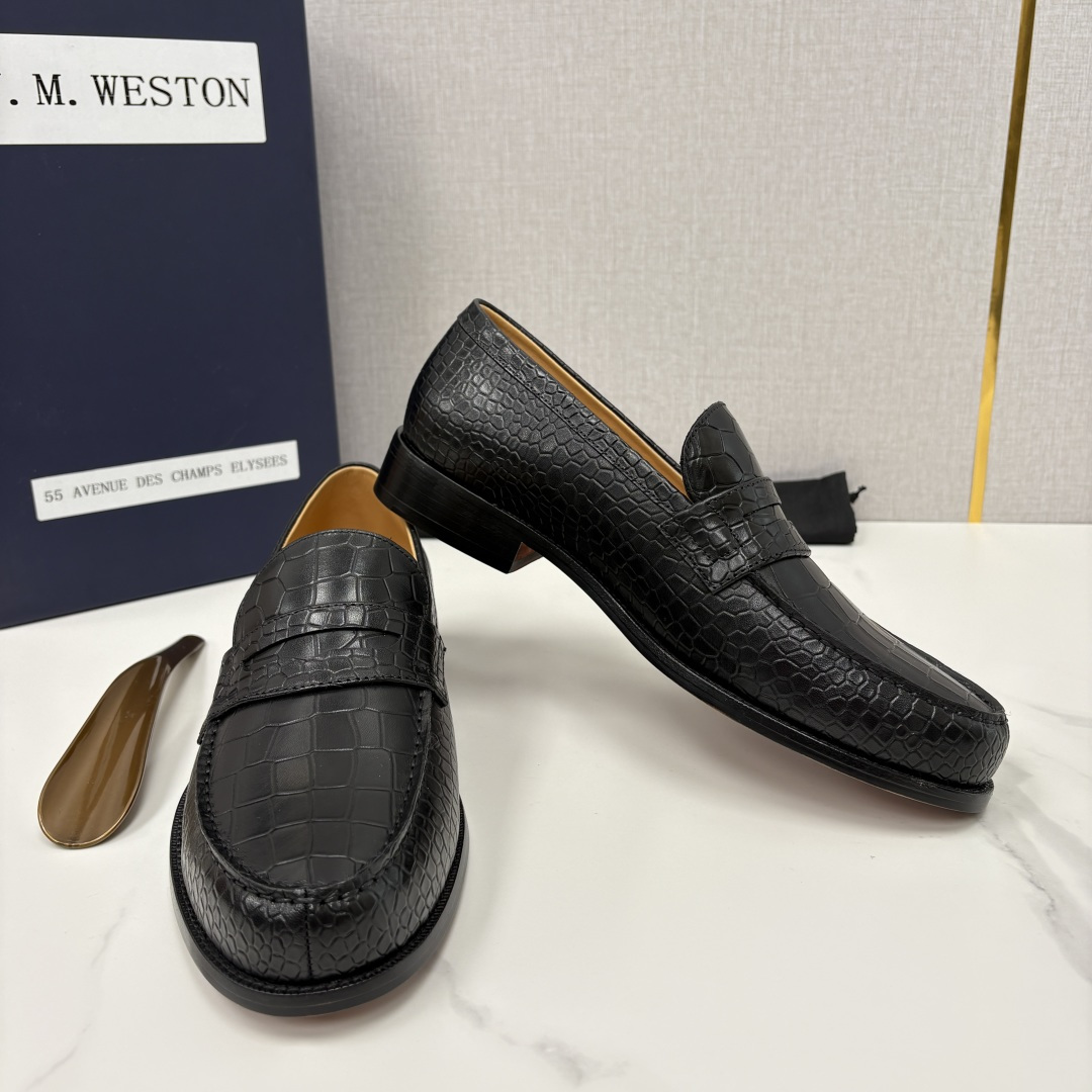 💋💍J.M.Westo*n 威士-顿 品牌经典 180 系列乐福鞋皮鞋 法国顶级皮鞋品牌 威士-顿皮鞋品