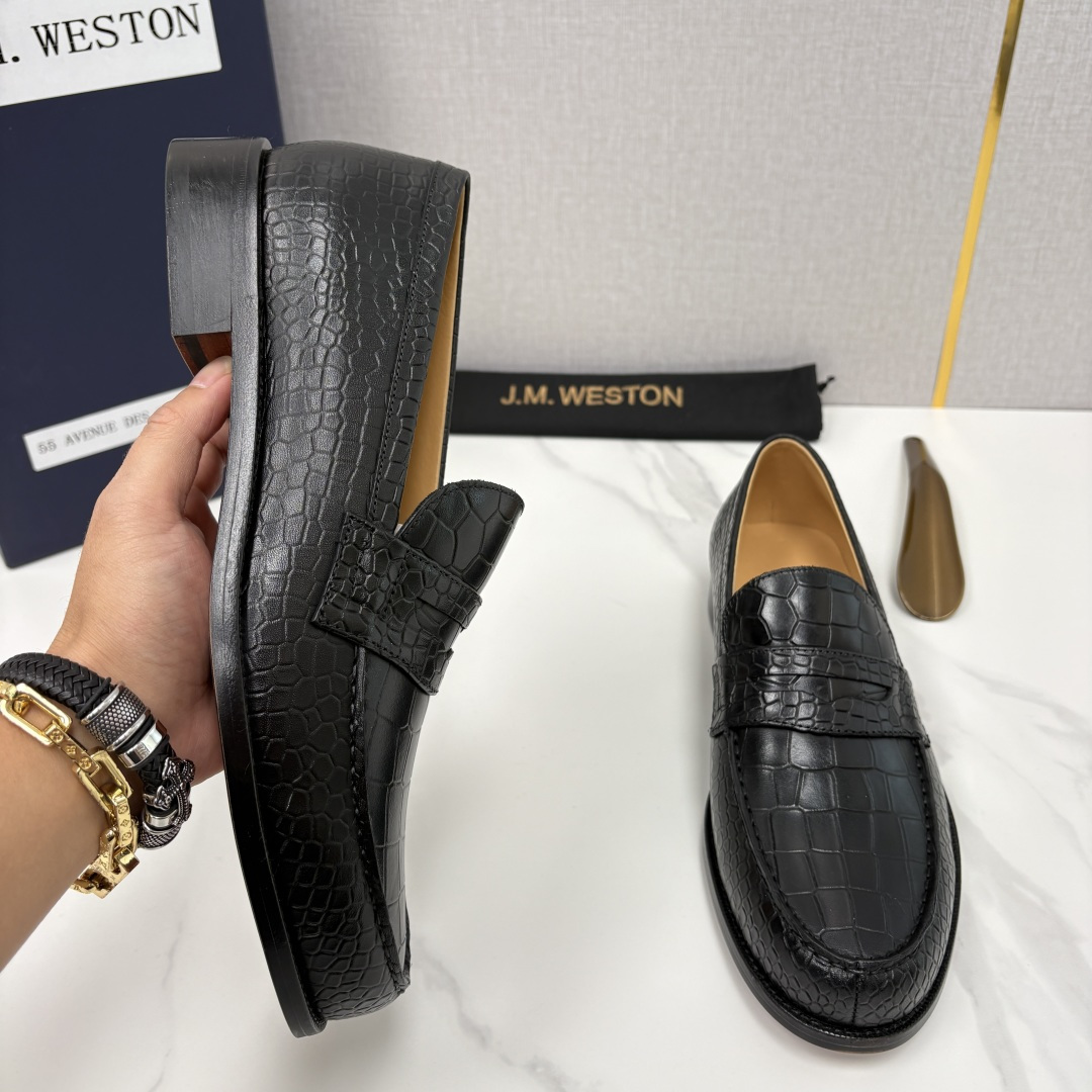 💋💍J.M.Westo*n 威士-顿 品牌经典 180 系列乐福鞋皮鞋 法国顶级皮鞋品牌 威士-顿皮鞋品