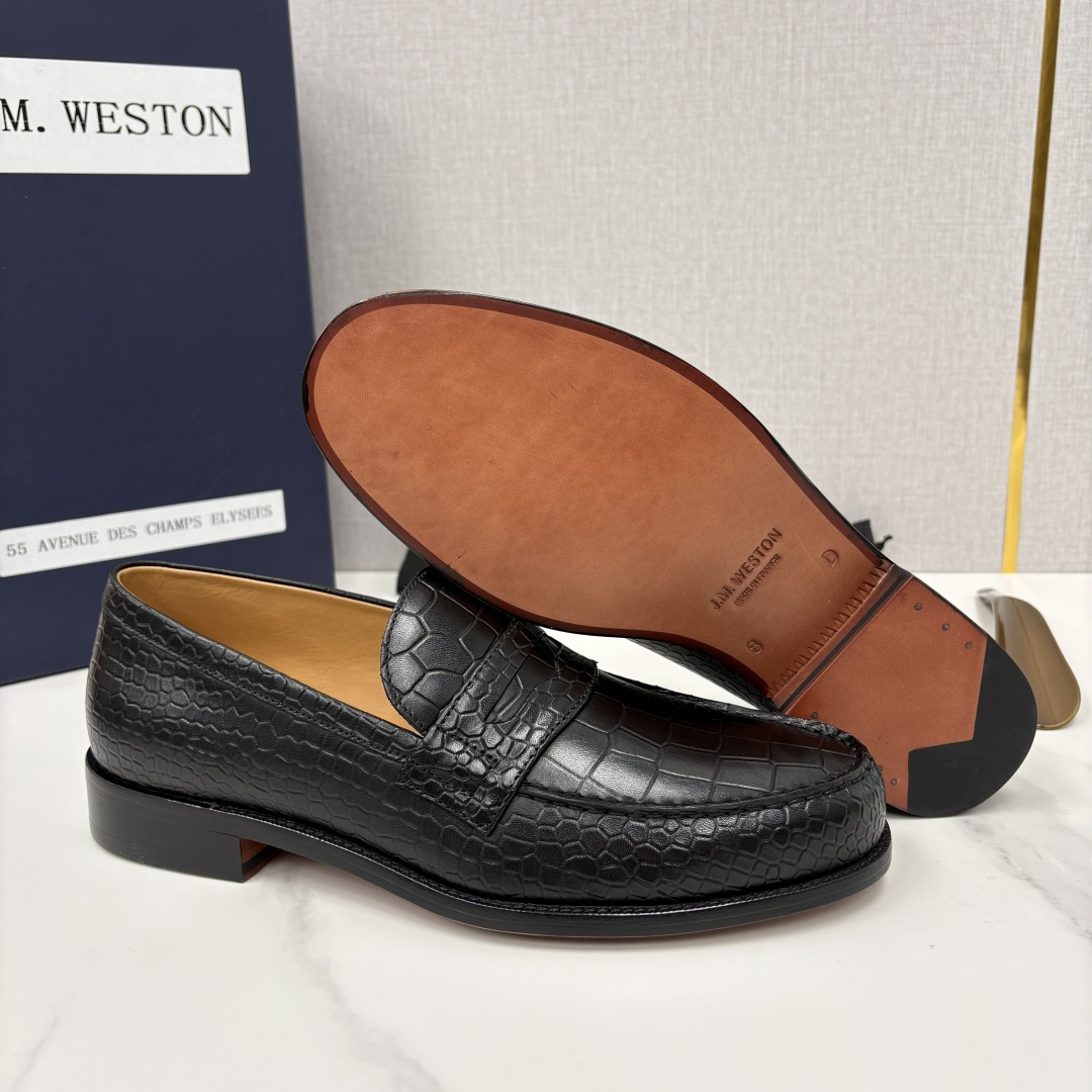 💋💍J.M.Westo*n 威士-顿 品牌经典 180 系列乐福鞋皮鞋 法国顶级皮鞋品牌 威士-顿皮鞋品