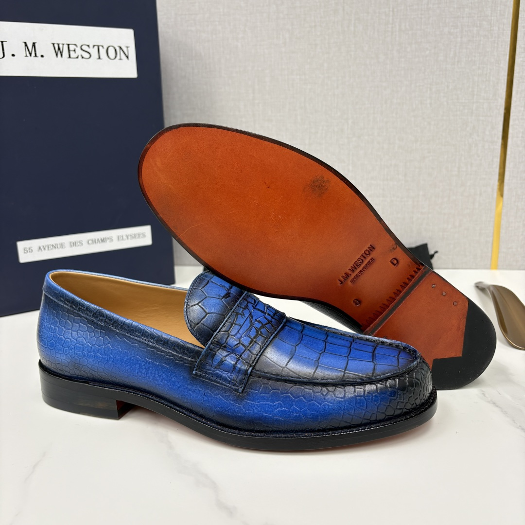 💋💍J.M.Westo*n 威士-顿 品牌经典 180 系列乐福鞋皮鞋 法国顶级皮鞋品牌 威士-顿皮鞋品