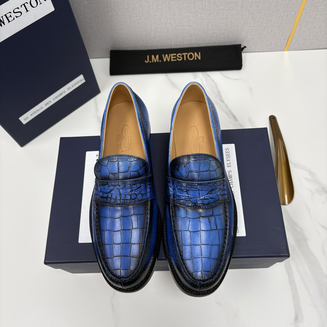 💋💍J.M.Westo*n 威士-顿 品牌经典 180 系列乐福鞋皮鞋 法国顶级皮鞋品牌 威士-顿皮鞋品