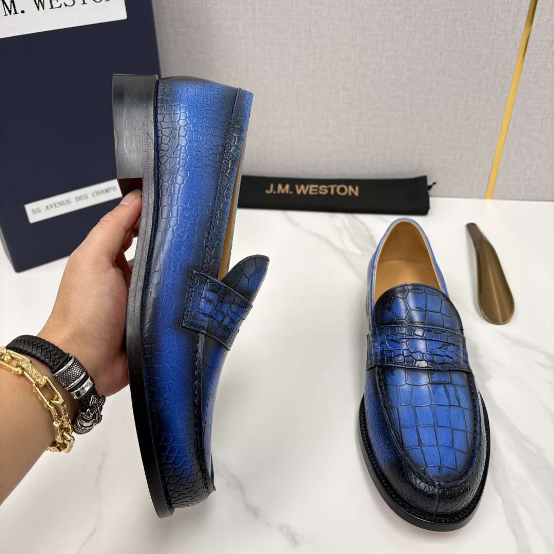 💋💍J.M.Westo*n 威士-顿 品牌经典 180 系列乐福鞋皮鞋 法国顶级皮鞋品牌 威士-顿皮鞋品