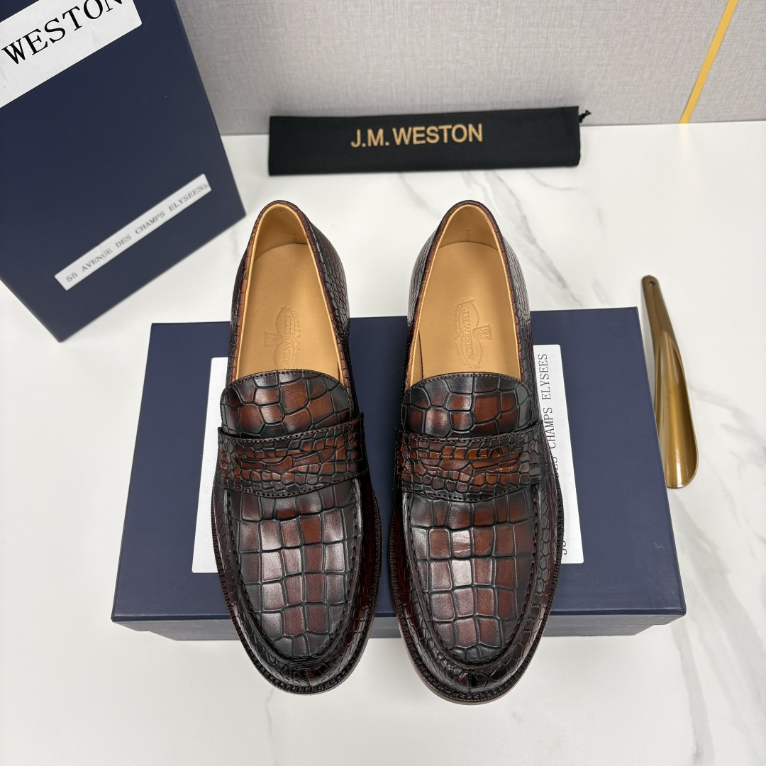 💋💍J.M.Westo*n 威士-顿 品牌经典 180 系列乐福鞋皮鞋 法国顶级皮鞋品牌 威士-顿皮鞋品