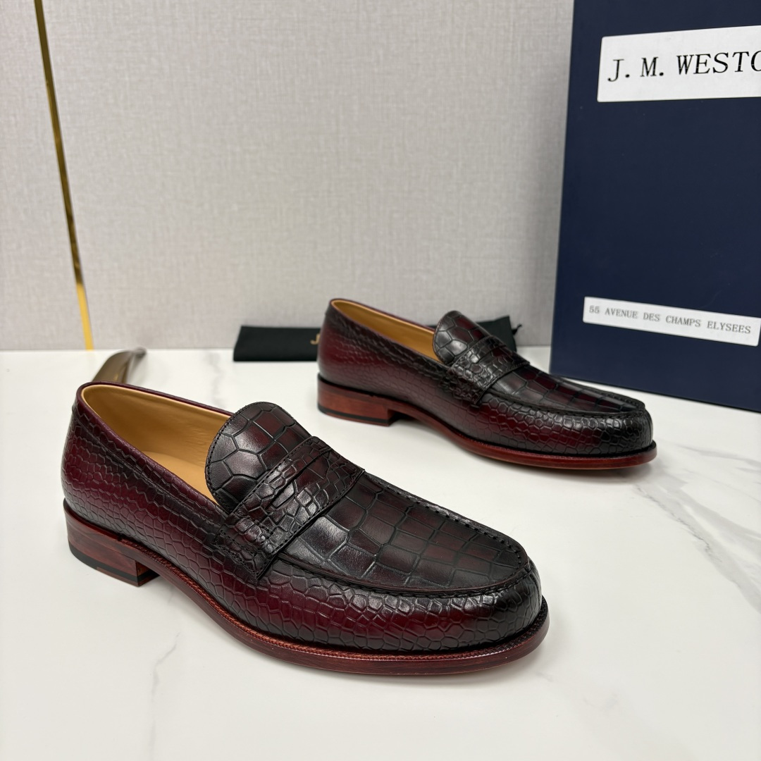 💋💍J.M.Westo*n 威士-顿 品牌经典 180 系列乐福鞋皮鞋 法国顶级皮鞋品牌 威士-顿皮鞋品