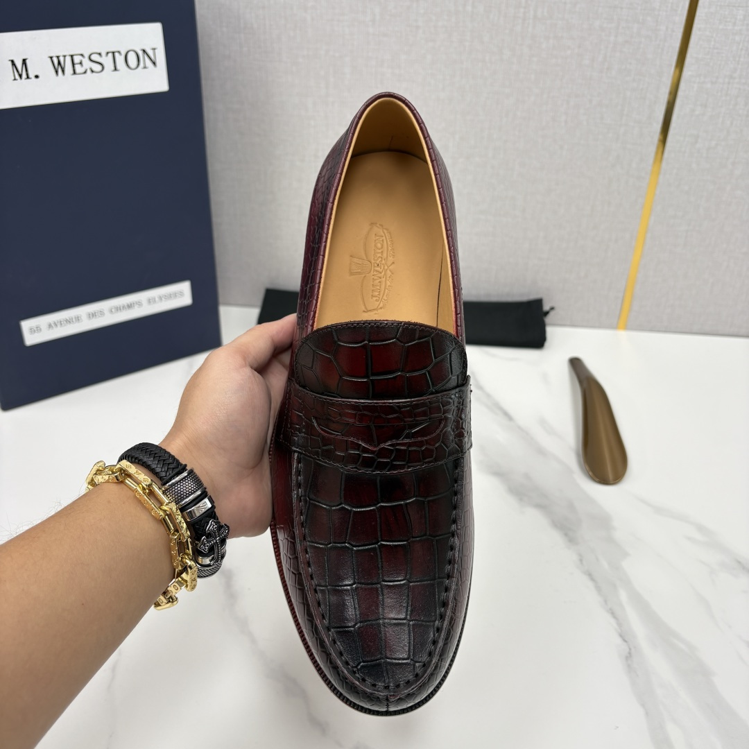 💋💍J.M.Westo*n 威士-顿 品牌经典 180 系列乐福鞋皮鞋 法国顶级皮鞋品牌 威士-顿皮鞋品