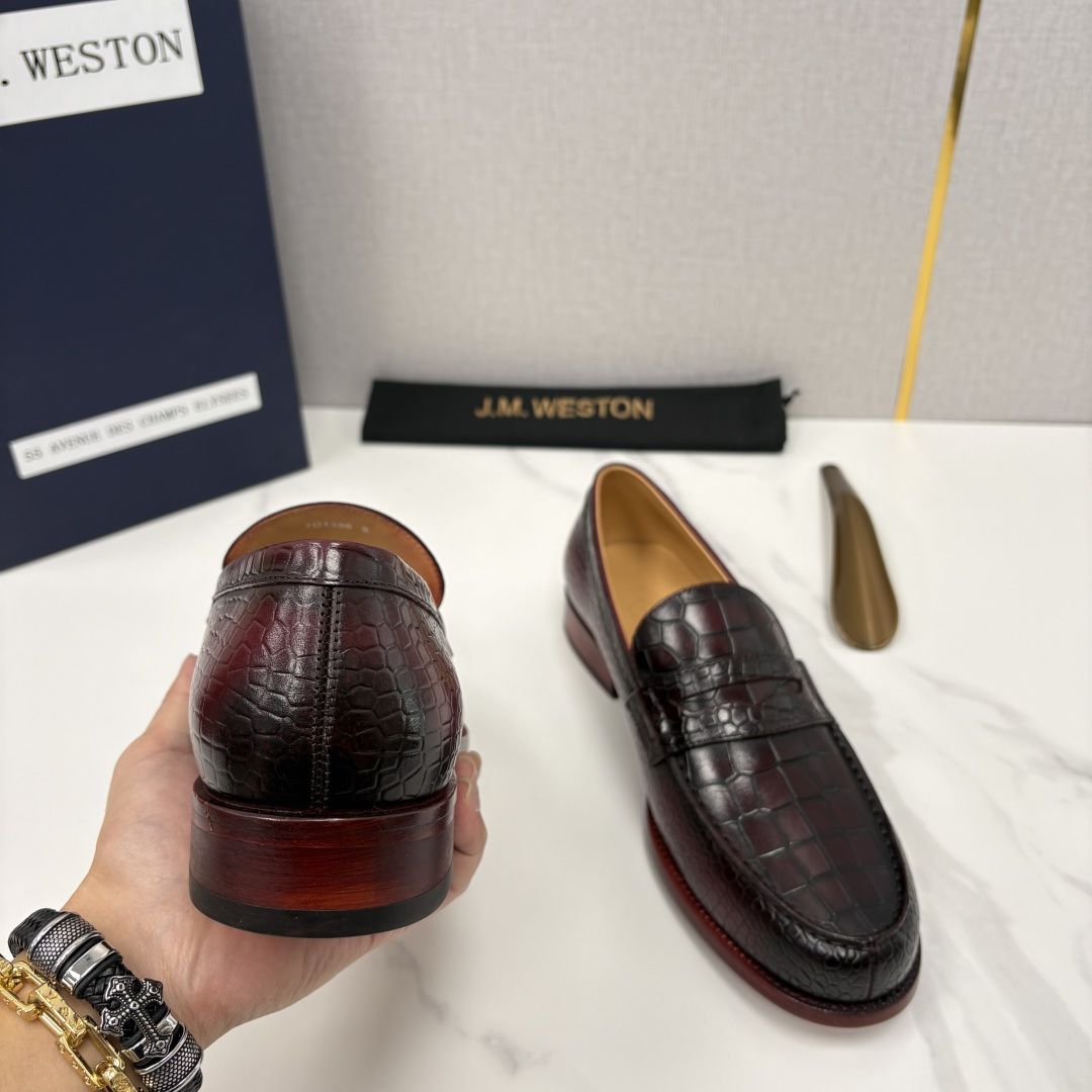 💋💍J.M.Westo*n 威士-顿 品牌经典 180 系列乐福鞋皮鞋 法国顶级皮鞋品牌 威士-顿皮鞋品