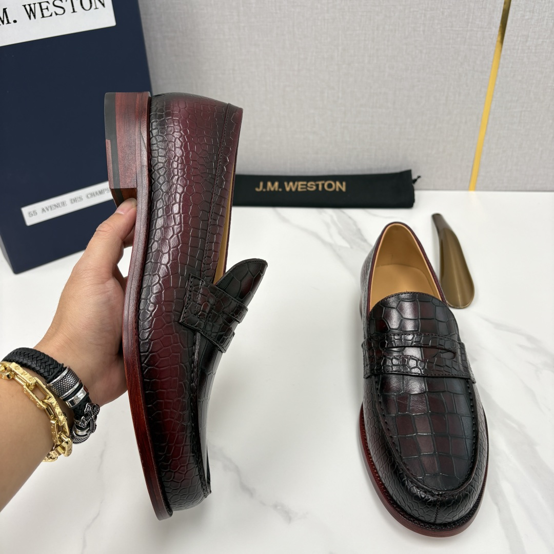 💋💍J.M.Westo*n 威士-顿 品牌经典 180 系列乐福鞋皮鞋 法国顶级皮鞋品牌 威士-顿皮鞋品