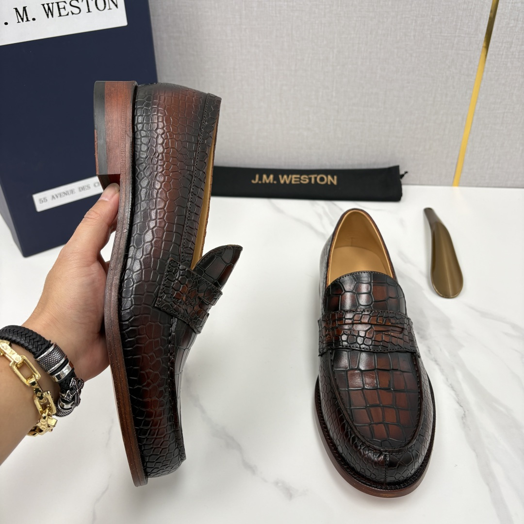 💋💍J.M.Westo*n 威士-顿 品牌经典 180 系列乐福鞋皮鞋 法国顶级皮鞋品牌 威士-顿皮鞋品