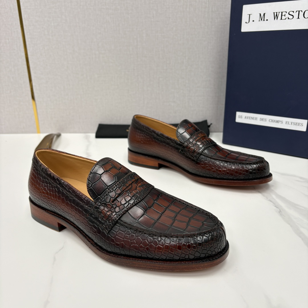 💋💍J.M.Westo*n 威士-顿 品牌经典 180 系列乐福鞋皮鞋 法国顶级皮鞋品牌 威士-顿皮鞋品