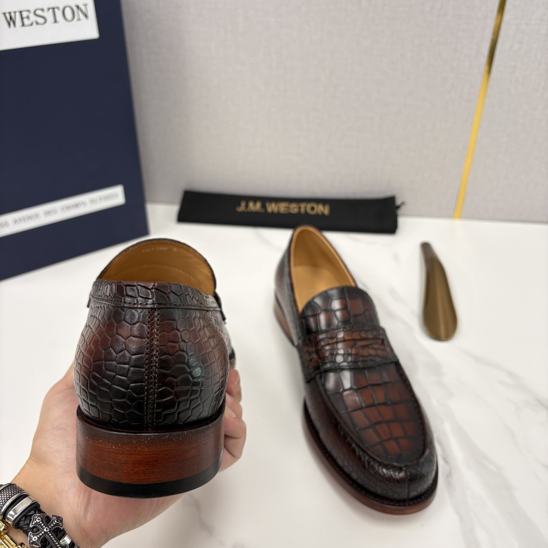 💋💍J.M.Westo*n 威士-顿 品牌经典 180 系列乐福鞋皮鞋 法国顶级皮鞋品牌 威士-顿皮鞋品