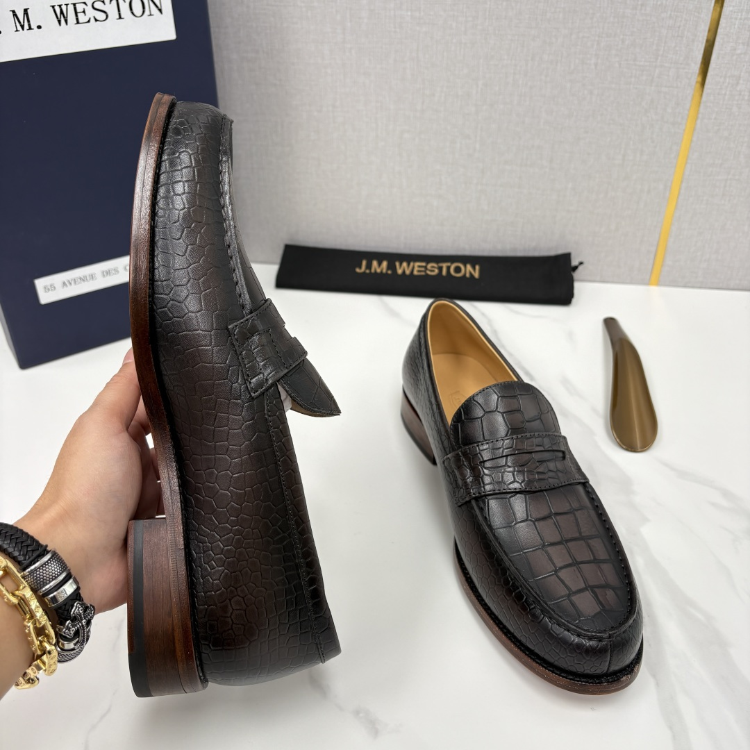 💋💍J.M.Westo*n 威士-顿 品牌经典 180 系列乐福鞋皮鞋 法国顶级皮鞋品牌 威士-顿皮鞋品