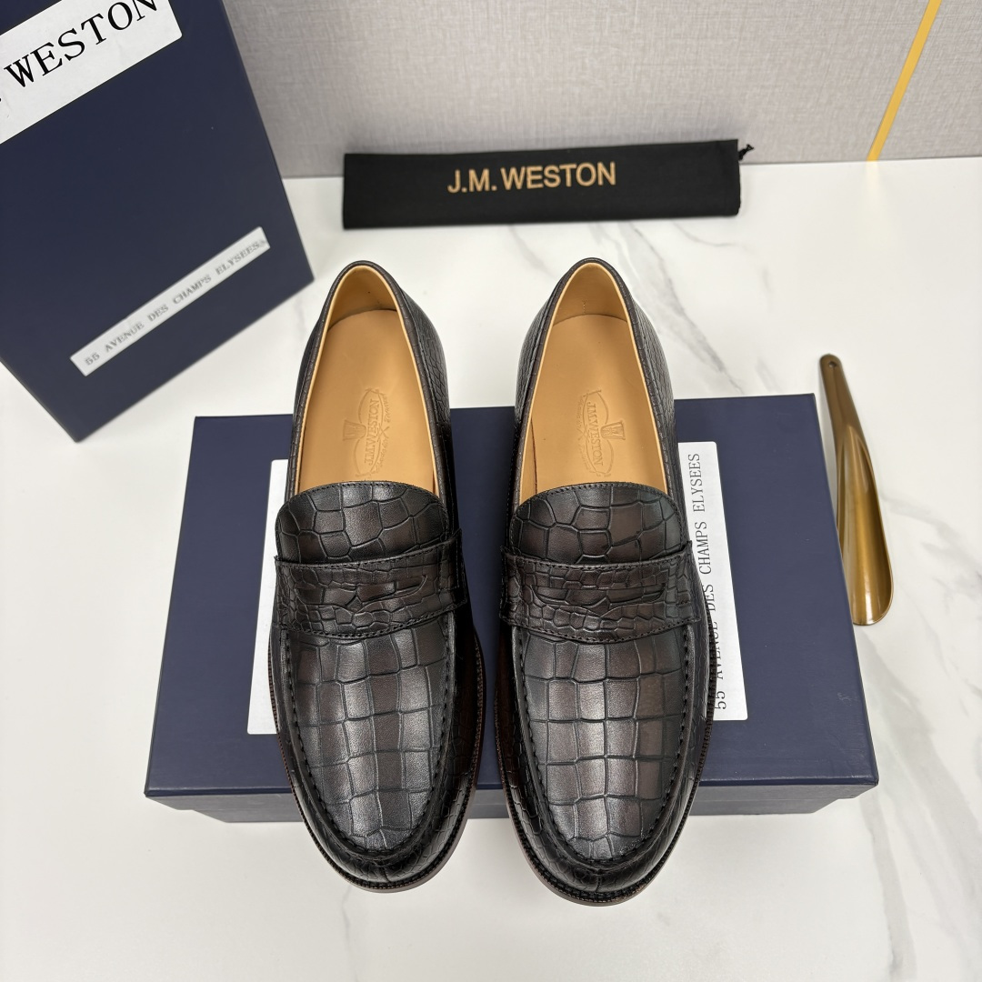 💋💍J.M.Westo*n 威士-顿 品牌经典 180 系列乐福鞋皮鞋 法国顶级皮鞋品牌 威士-顿皮鞋品