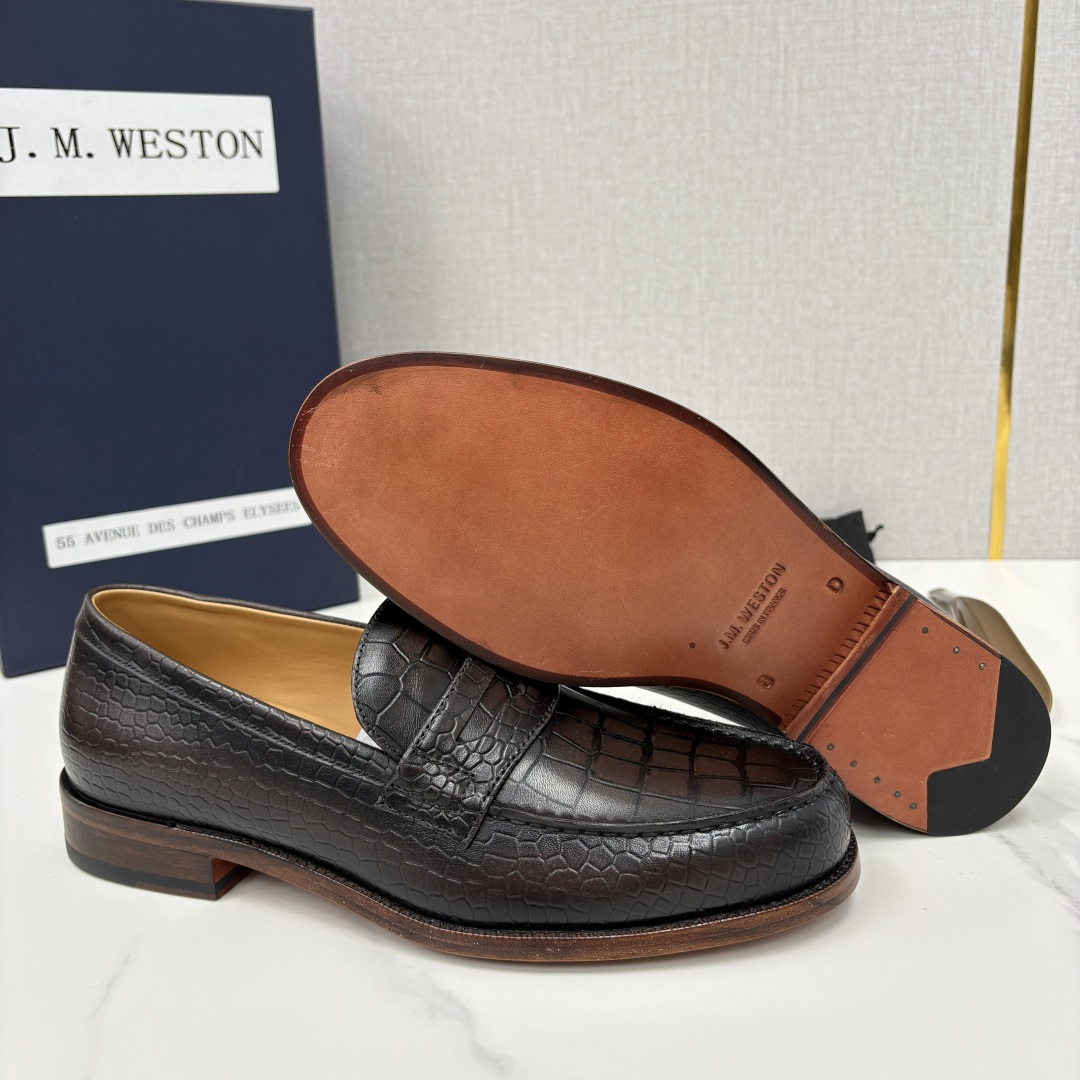 💋💍J.M.Westo*n 威士-顿 品牌经典 180 系列乐福鞋皮鞋 法国顶级皮鞋品牌 威士-顿皮鞋品