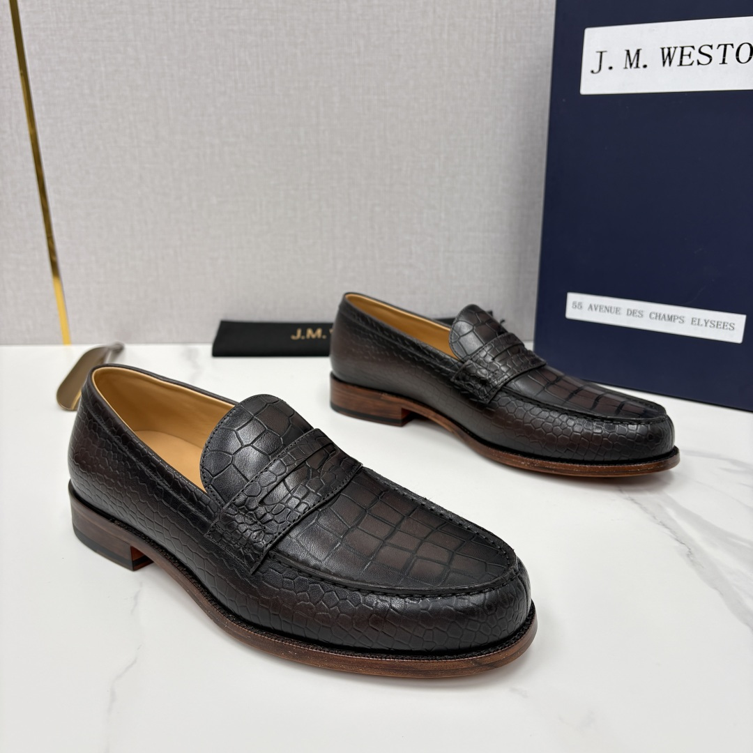 💋💍J.M.Westo*n 威士-顿 品牌经典 180 系列乐福鞋皮鞋 法国顶级皮鞋品牌 威士-顿皮鞋品