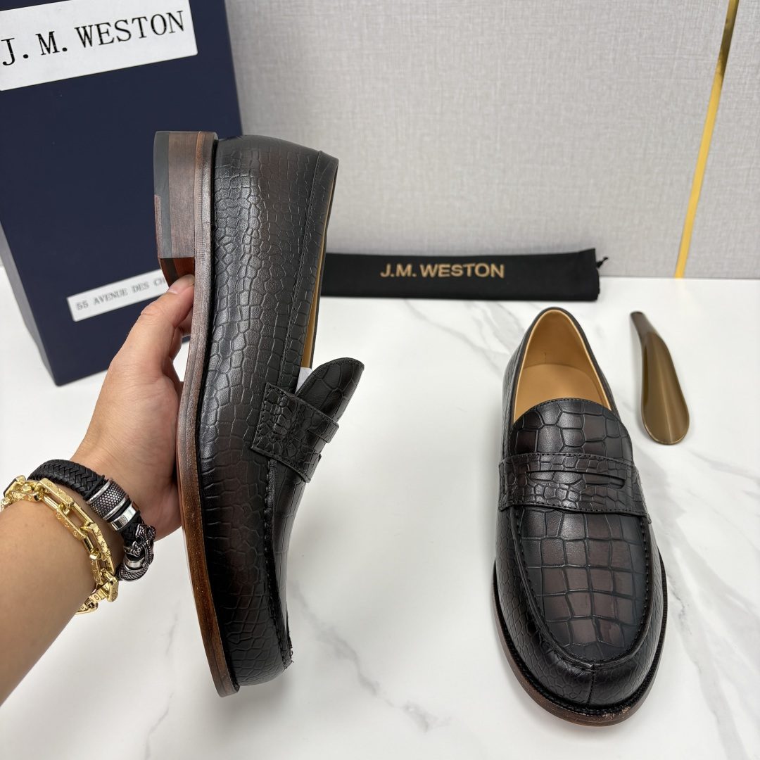 💋💍J.M.Westo*n 威士-顿 品牌经典 180 系列乐福鞋皮鞋 法国顶级皮鞋品牌 威士-顿皮鞋品