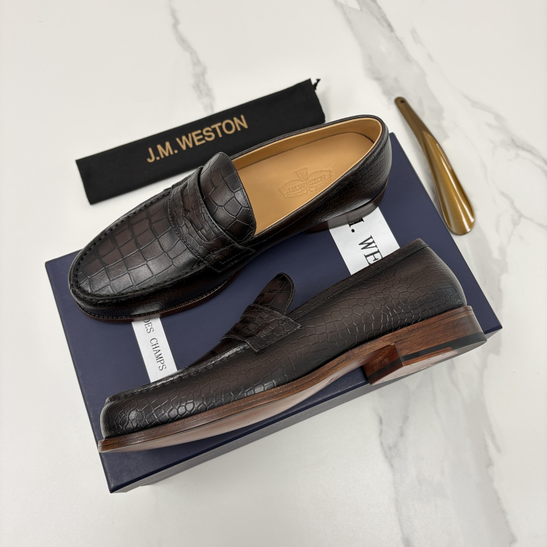 💋💍J.M.Westo*n 威士-顿 品牌经典 180 系列乐福鞋皮鞋 法国顶级皮鞋品牌 威士-顿皮鞋品