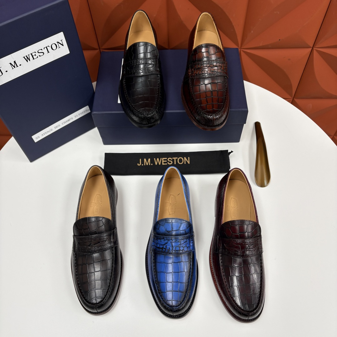 💋💍J.M.Westo*n 威士-顿 品牌经典 180 系列乐福鞋皮鞋 法国顶级皮鞋品牌 威士-顿皮鞋品