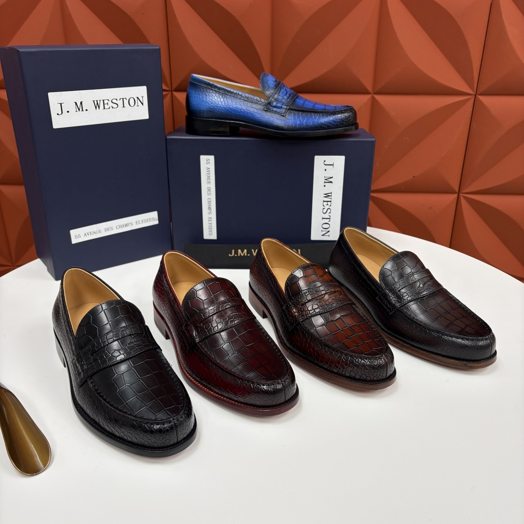 💋💍J.M.Westo*n 威士-顿 品牌经典 180 系列乐福鞋皮鞋 法国顶级皮鞋品牌 威士-顿皮鞋品