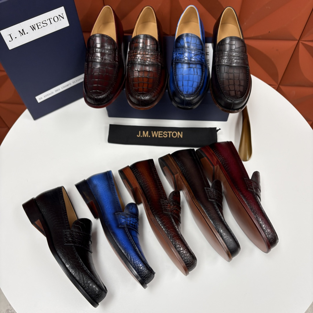 💋💍J.M.Westo*n 威士-顿 品牌经典 180 系列乐福鞋皮鞋 法国顶级皮鞋品牌 威士-顿皮鞋品