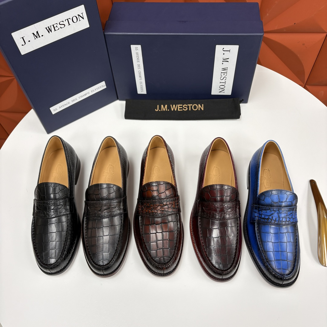 💋💍J.M.Westo*n 威士-顿 品牌经典 180 系列乐福鞋皮鞋 法国顶级皮鞋品牌 威士-顿皮鞋品